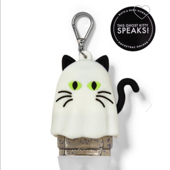 Noise-Making Light Up Ghost Kitty 👻 🐈‍⬛ Holder Rare - Picture 5 of 5